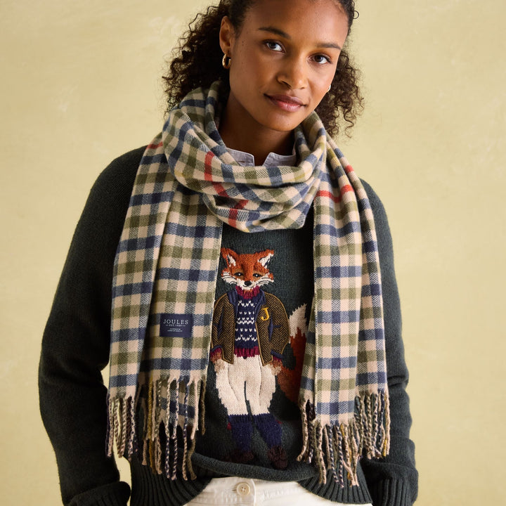 Joules Ladies Langtree Check Scarf