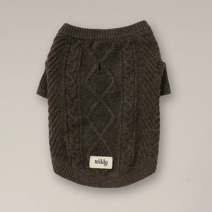 By Teddy Cable Dog Crewneck