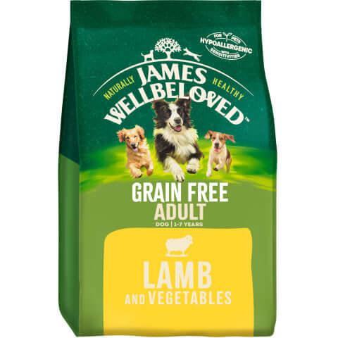 James Wellbeloved Grain Free Adult Dog Food with Lamb & Vegetables
