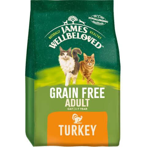 James Wellbeloved Grain Free Adult Cat Food with Turkey & Vegetables
