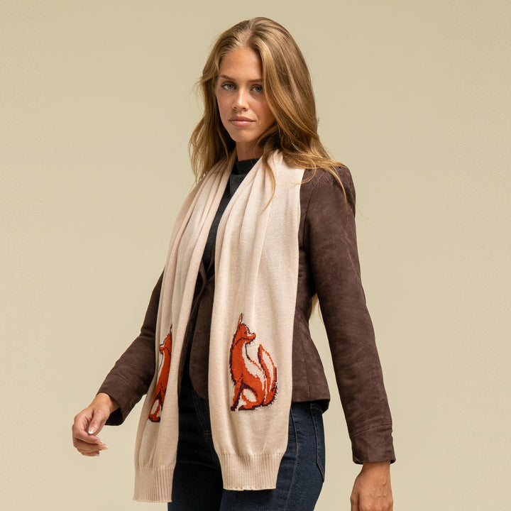 Waring Brooke Ladies Fox Chunky Scarf