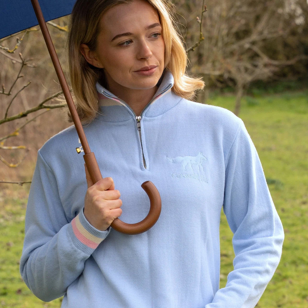 Cotwold Fox Unisex Knitted Quarter Zip