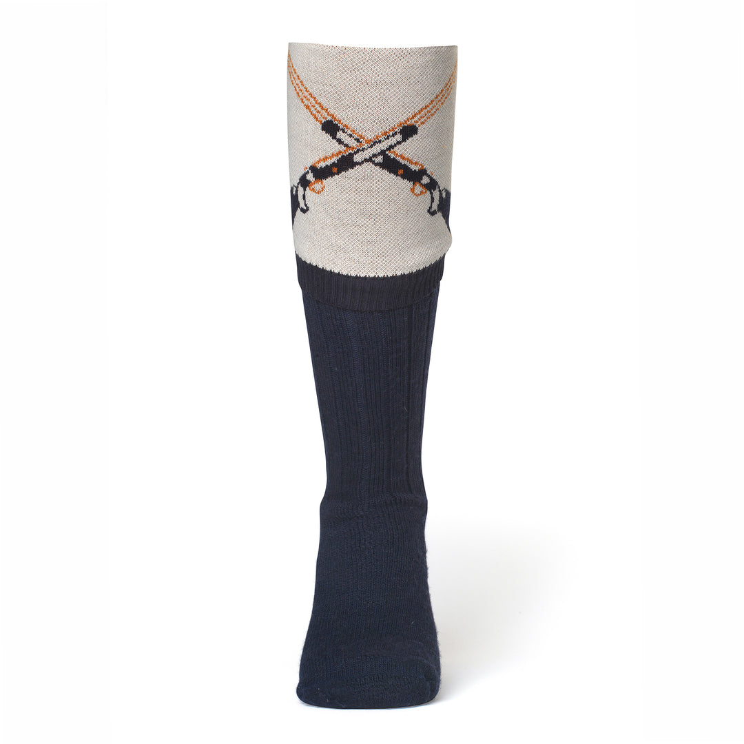 Waring Brooke Crossed Gun Socks