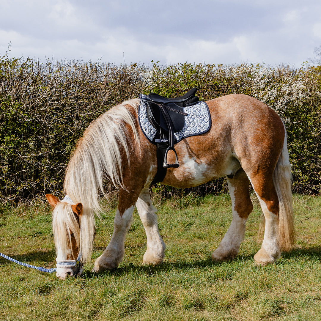 Cath Kidston Blue Strawberry GP Saddle Pad