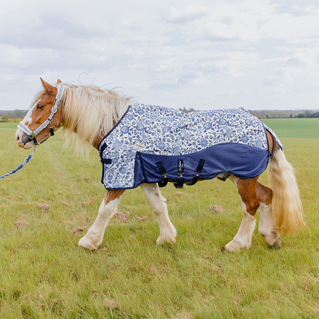 Cath Kidston Blue Strawberry Rain Sheet & Fly Rug Set