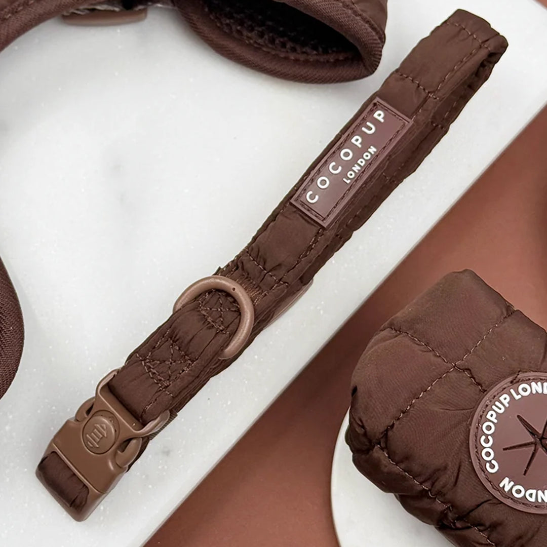Cocopup Espresso Quilted Collar
