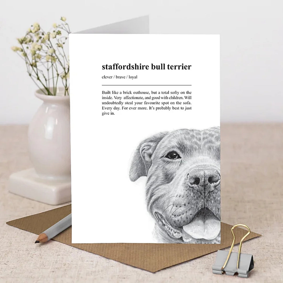 Coulson Macleod Pooch Staffordshire Bull Terrier Card