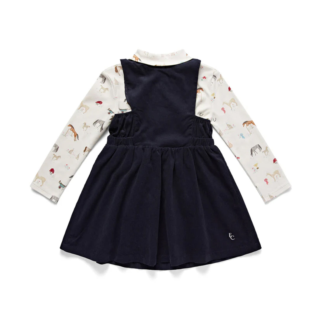Eleanor Charles Cord Pinafore Dress