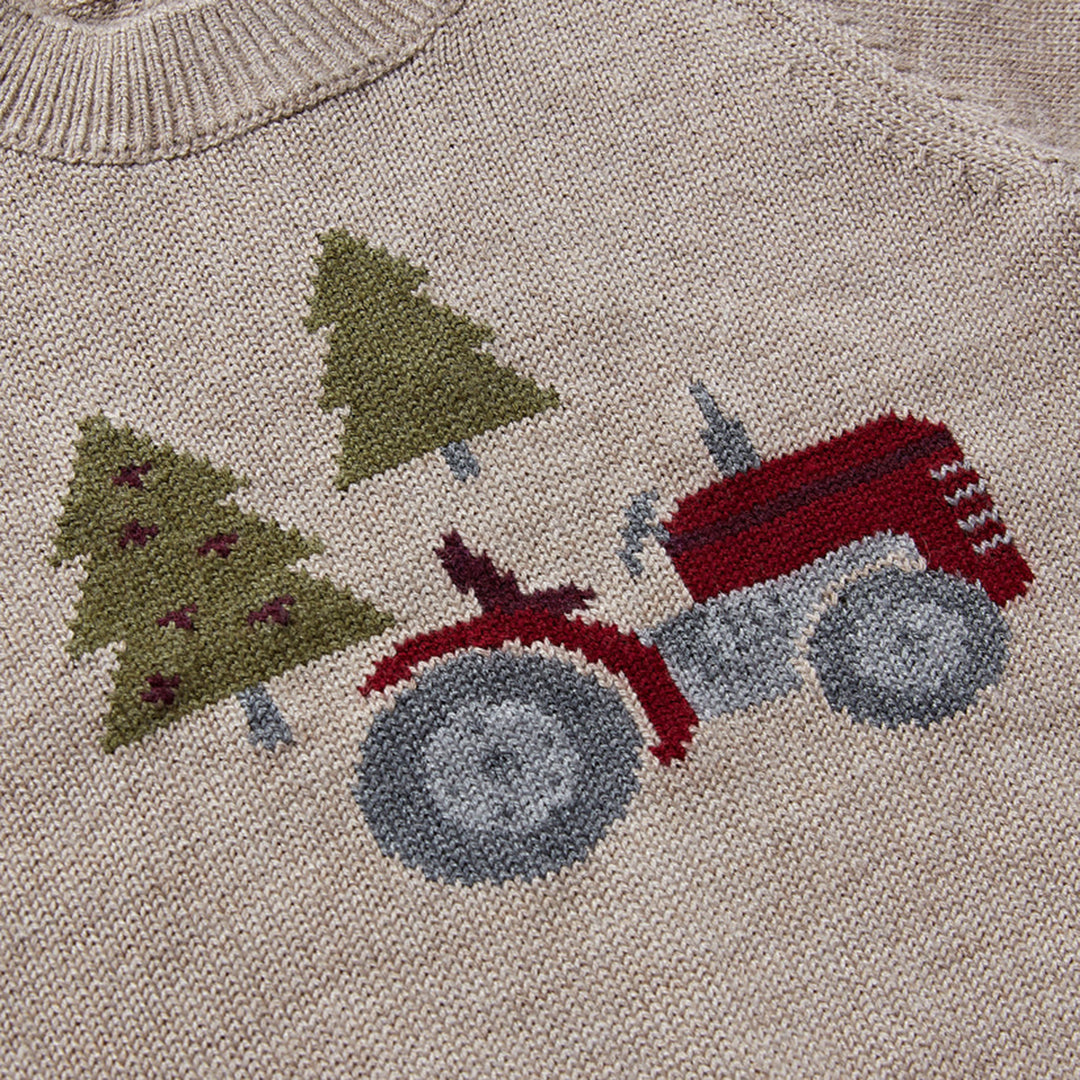 Eleanor Charles The Tractor Intarsia Jumper