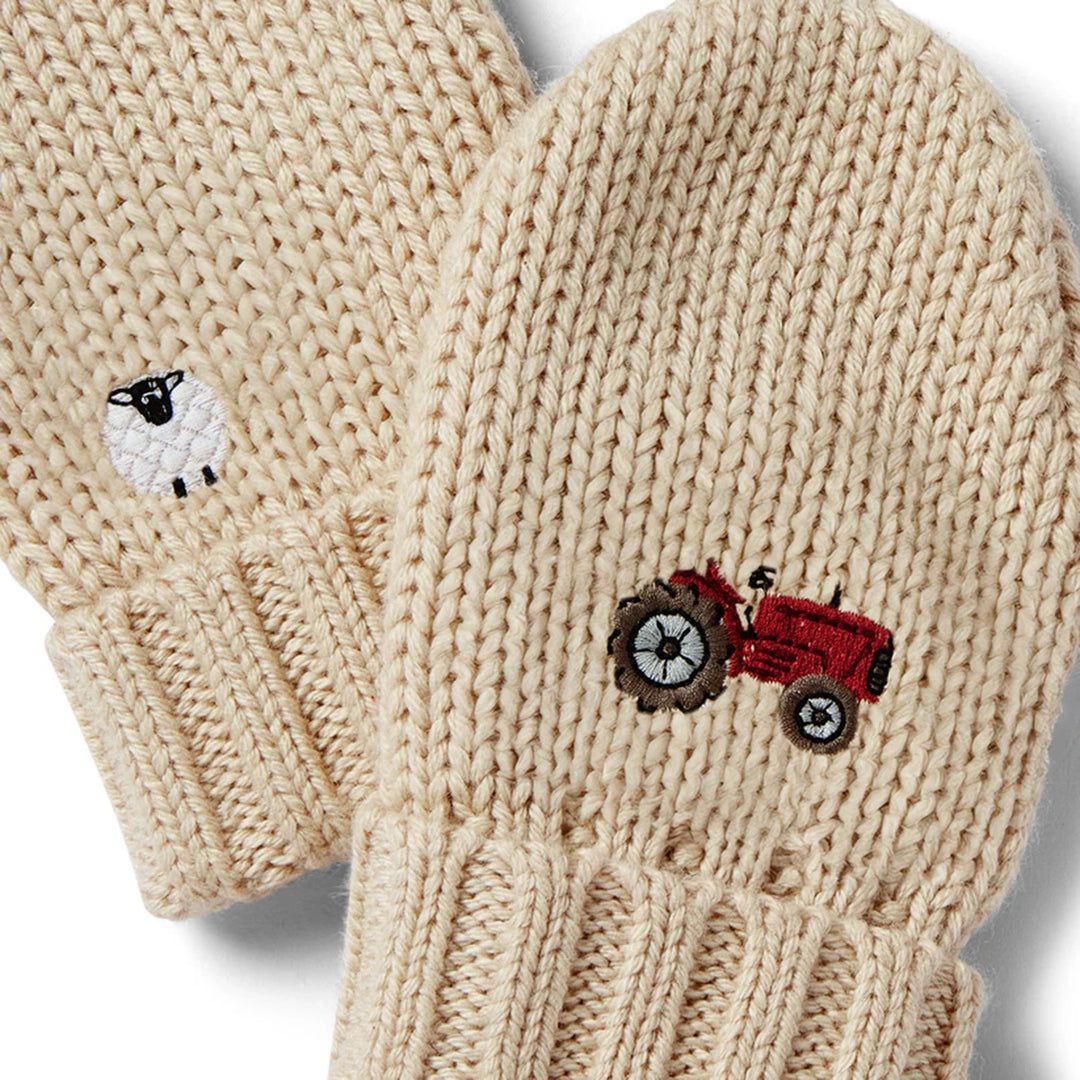 Eleanor Charles On The Farm Knit Mittens