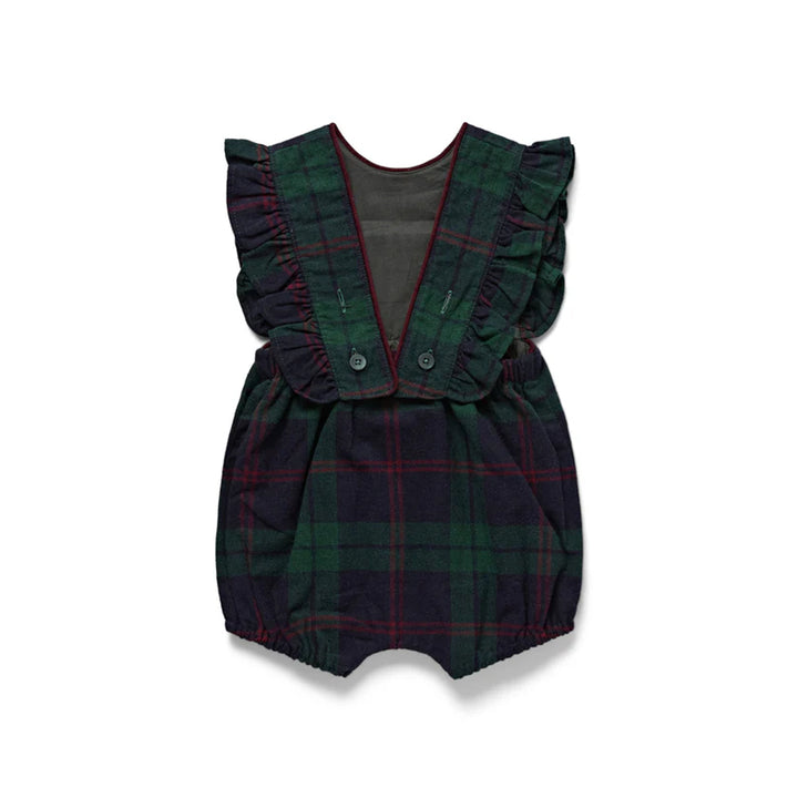 Eleanor Charles Tartan Smocked Romper