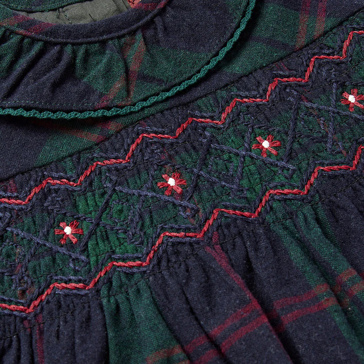 Eleanor Charles The Tartan Smocked Dress