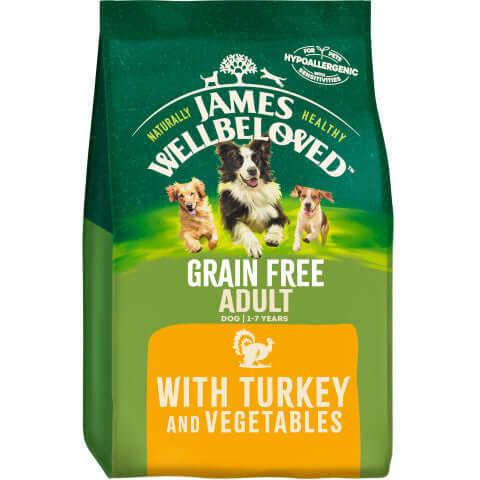 James Wellbeloved Grain Free Adult Dog Food with Turkey & Vegetables