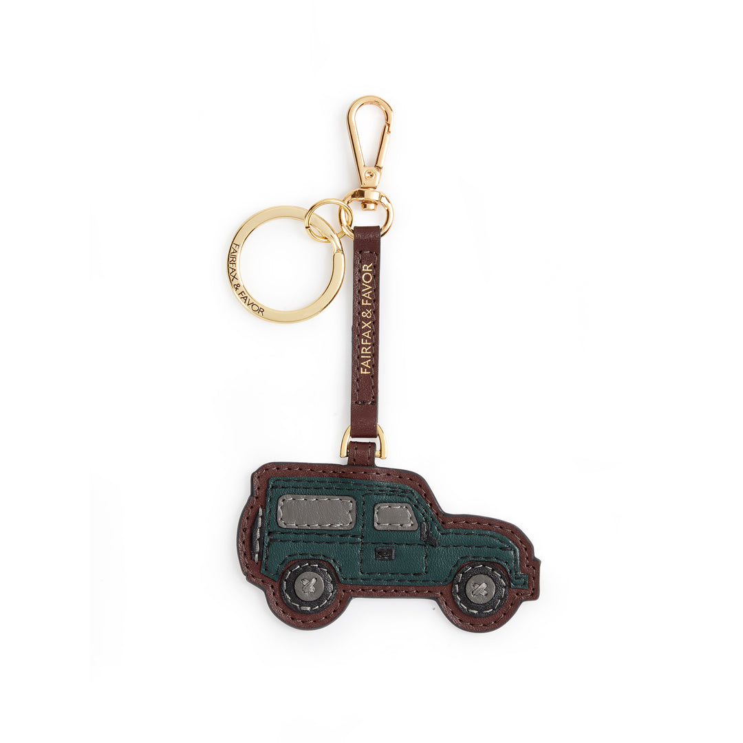 Fairfax & Favor Car Bag Charm - Port Leather