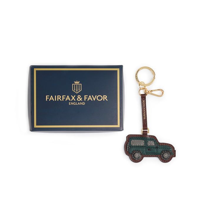 Fairfax & Favor Car Bag Charm - Port Leather