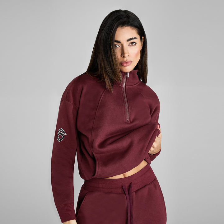 Aztec Diamond Ladies Equestrian Club Half Zip Sweater