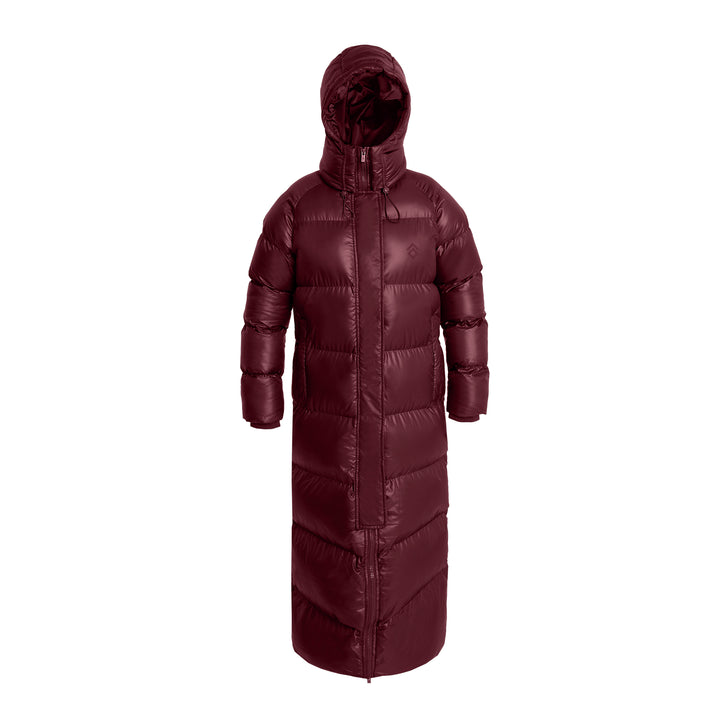 Aztec Diamond Ladies Heavy Quilted Long Puffer
