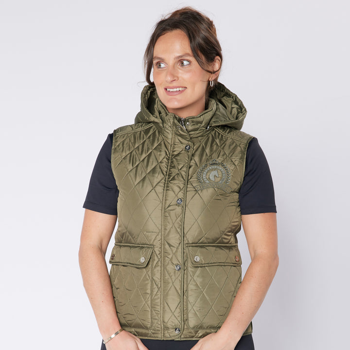 Eqcouture Ladies Diamond Quilt Gilet