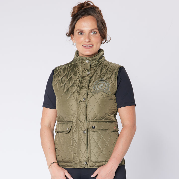Eqcouture Ladies Diamond Quilt Gilet