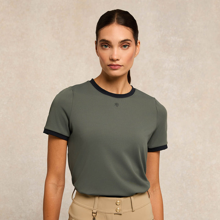 Holland Cooper Ladies Chiltern Ringer Tee