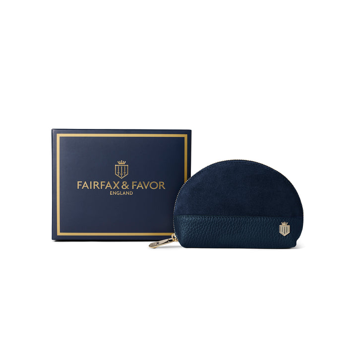 Fairfax & Favor Chiltern Coin Purse - Teal Suede