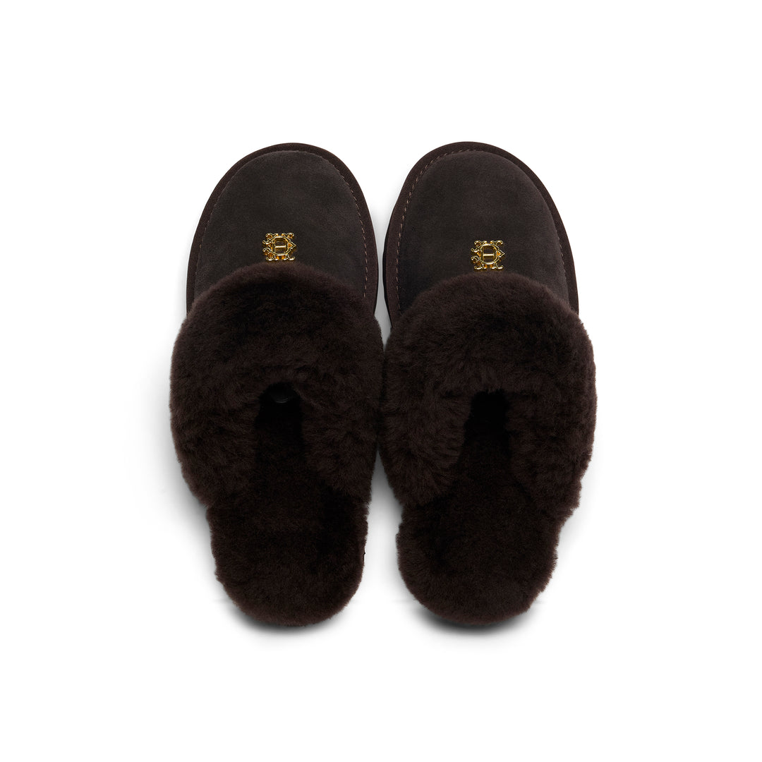 Holland Cooper Ladies Classic Shearling Slipper