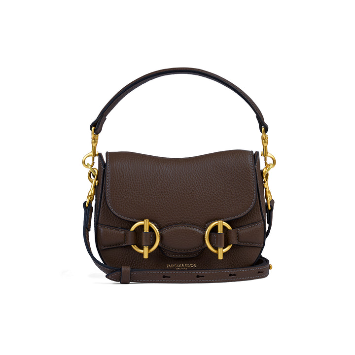 Fairfax & Favor Connie Top Handle Handbag - Mahogany Leather