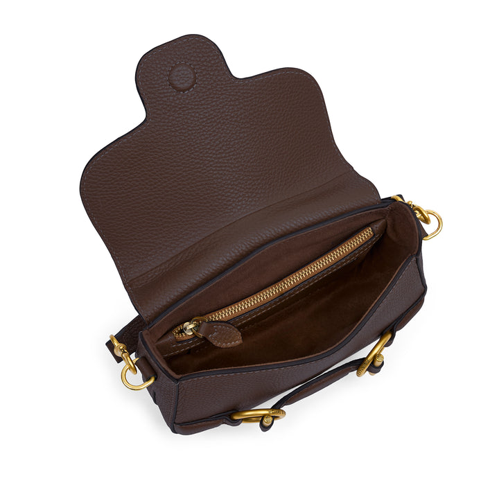 Fairfax & Favor Connie Top Handle Handbag - Mahogany Leather
