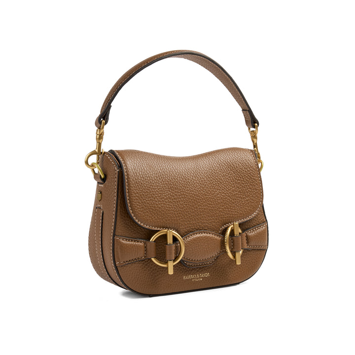 Fairfax & Favor Connie Top Handle Handbag - Tan Leather