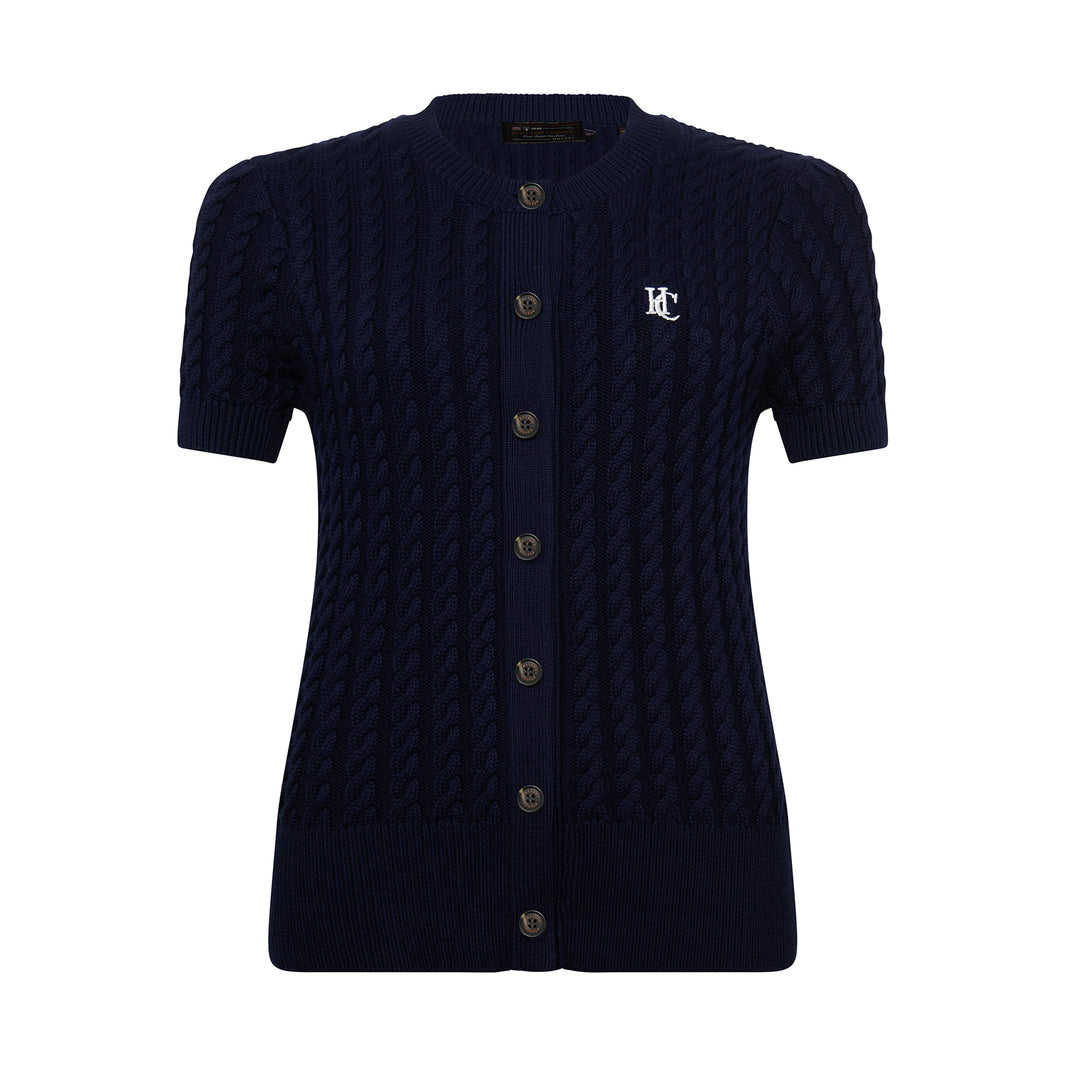 Holland Cooper Ladies Cotswold Short Sleeve Cardigan