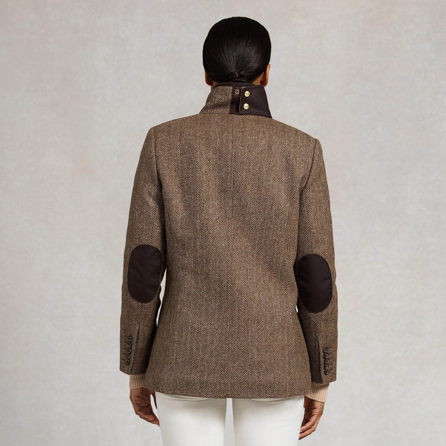 Holland Cooper Ladies Country Classic Jacket Large Scale Brown