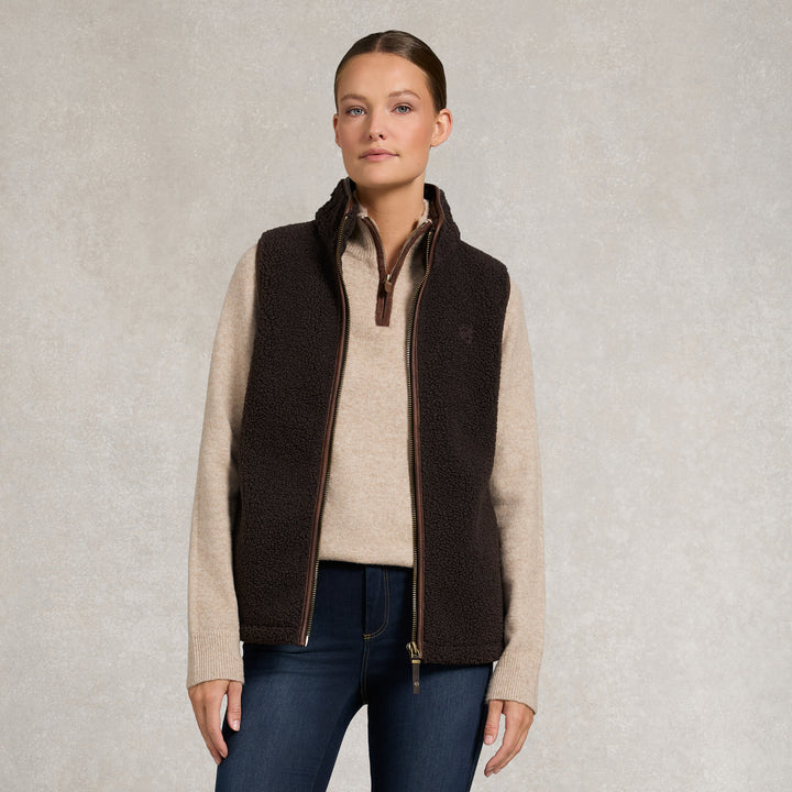Holland Cooper Ladies Country Borg Fleece Gilet