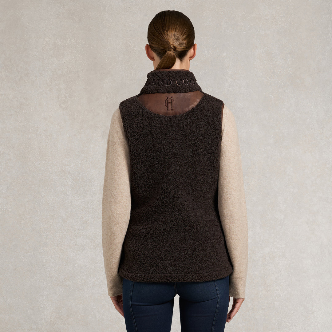 Holland Cooper Ladies Country Borg Fleece Gilet