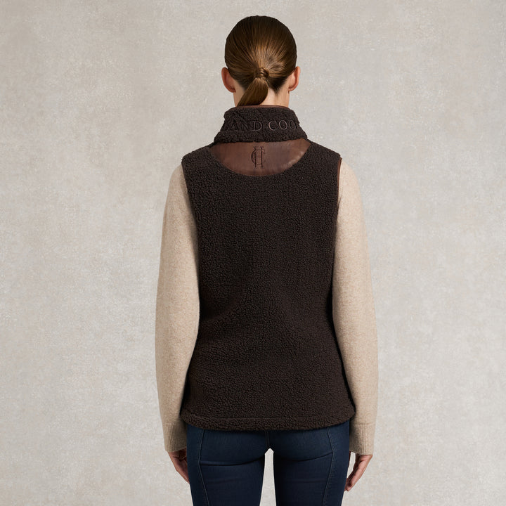 Holland Cooper Ladies Country Borg Fleece Gilet