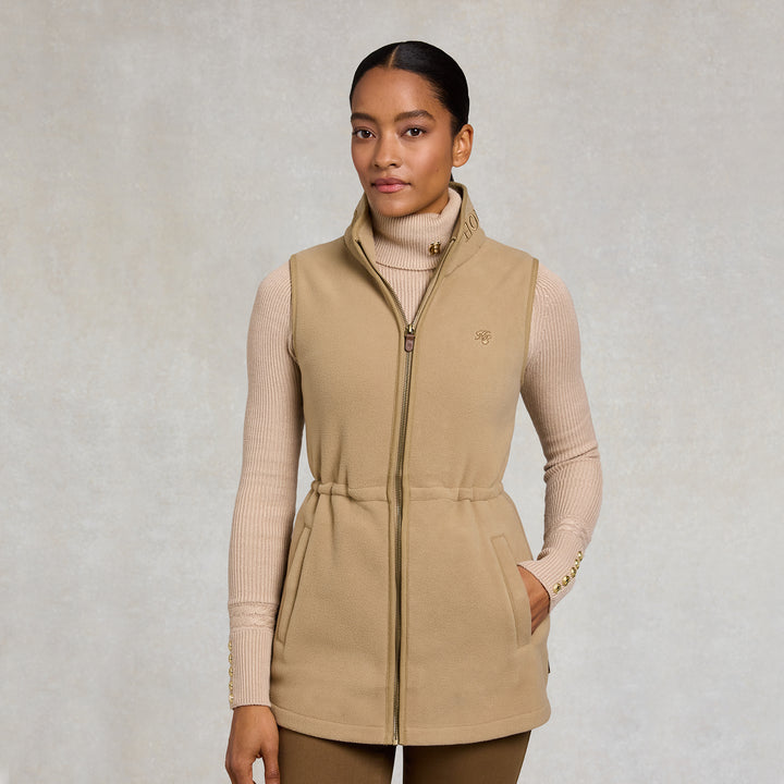 Holland Cooper Ladies Country Longline Fleece Gilet