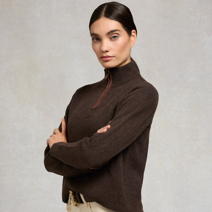 Holland Cooper Ladies Country Quarter Zip Knit