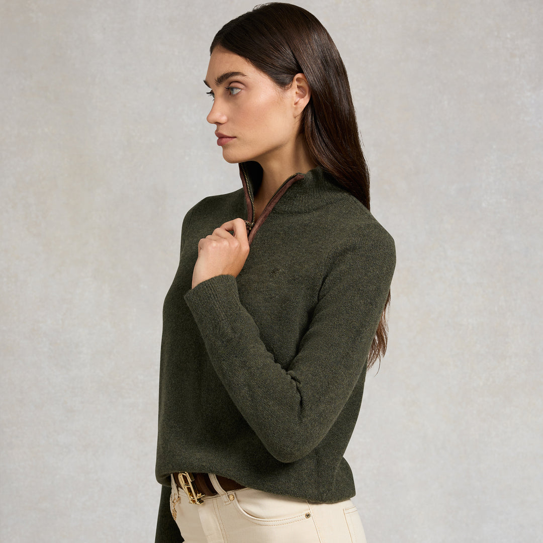 Holland Cooper Ladies Country Quarter Zip Knit