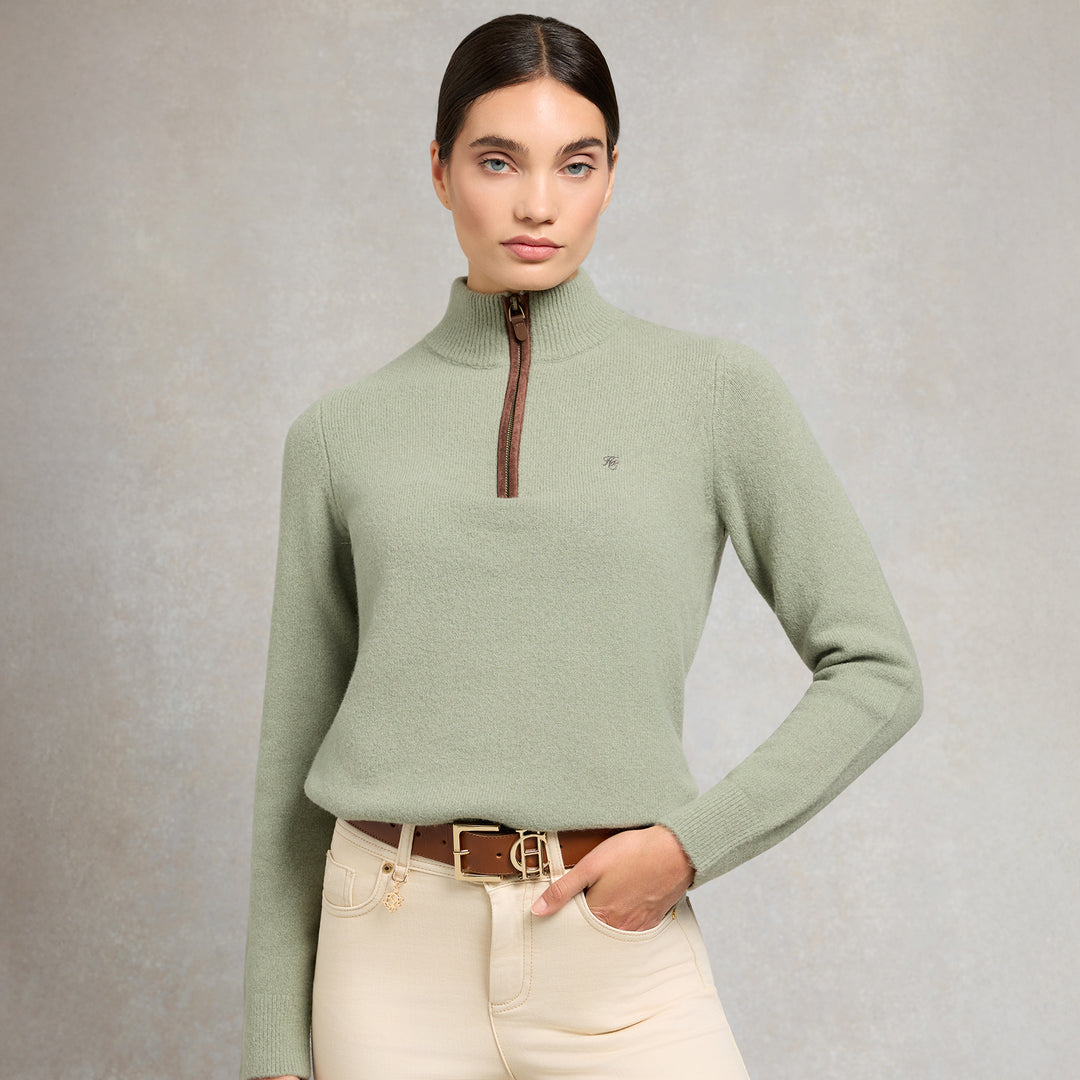 Holland Cooper Ladies Country Quarter Zip Knit