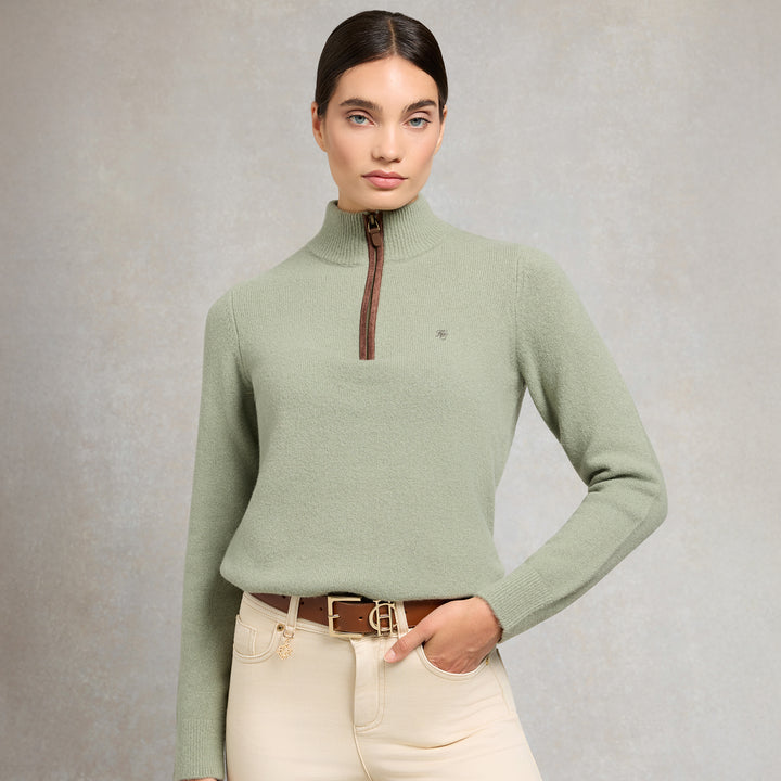 Holland Cooper Ladies Country Quarter Zip Knit