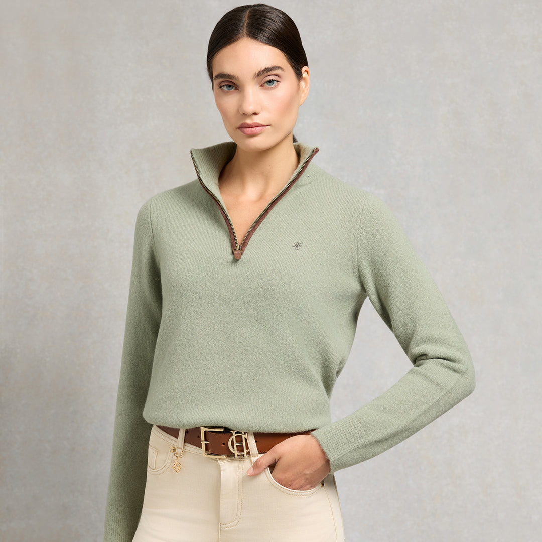 Holland Cooper Ladies Country Quarter Zip Knit