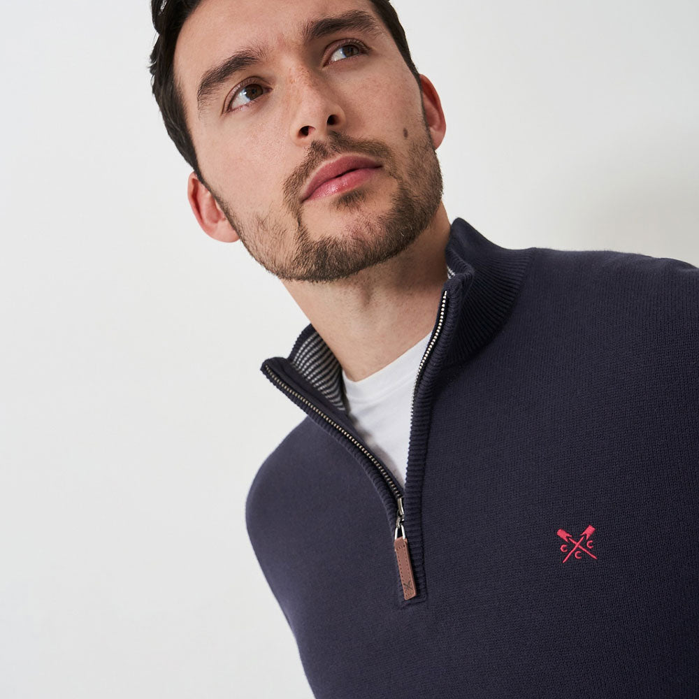 Crew Mens Classic Half Zip Knit