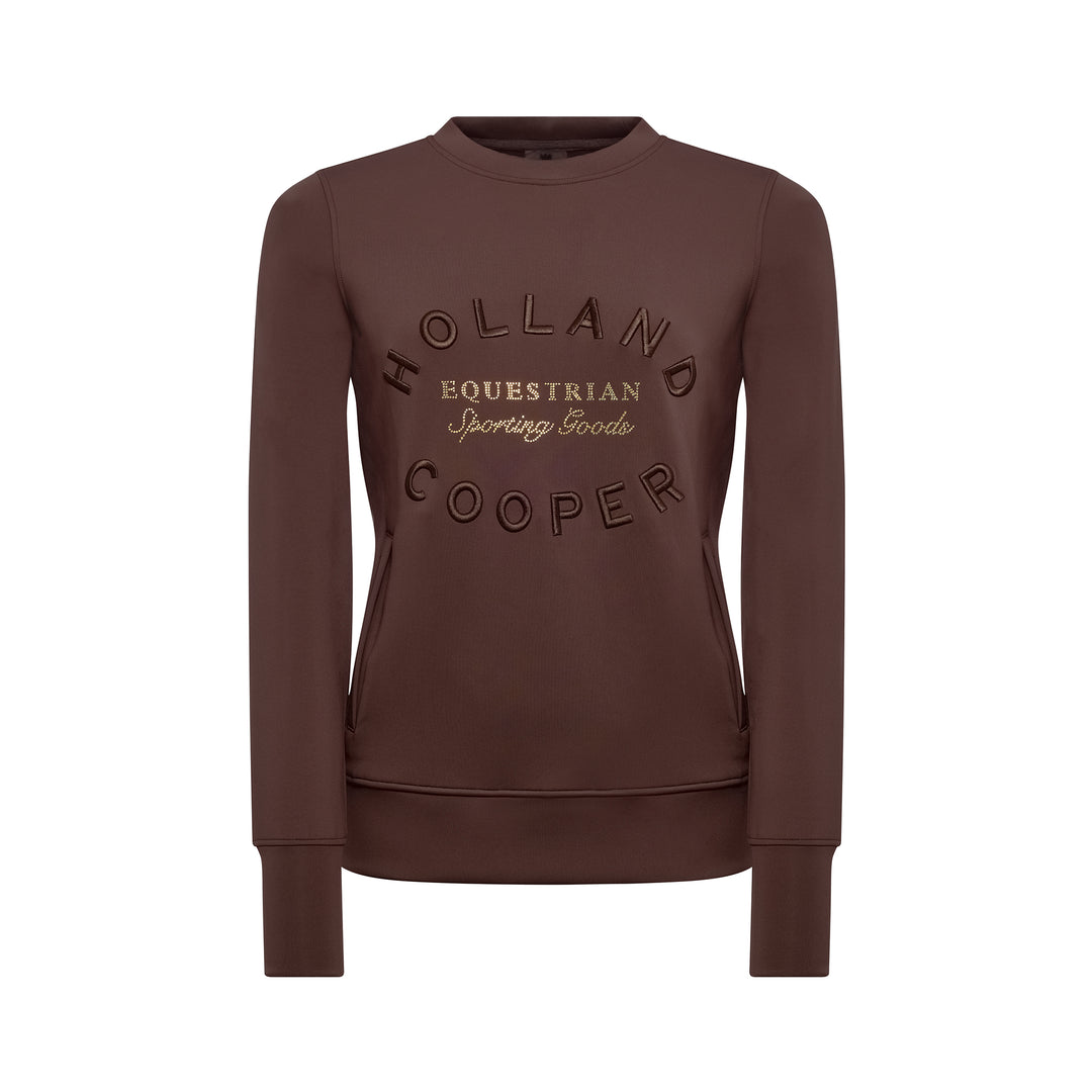 Holland Cooper Ladies Crystal Crew Neck Sweat