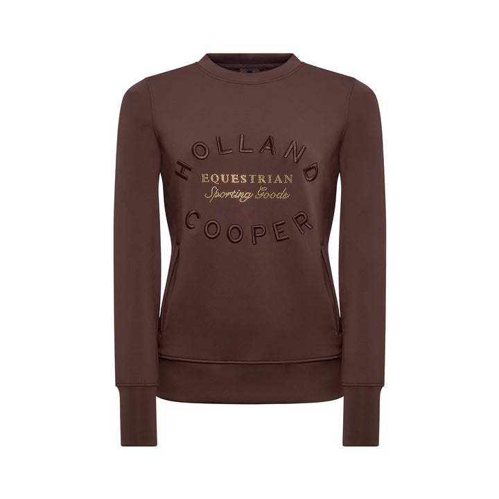 Holland Cooper Ladies Crystal Crew Neck Sweat