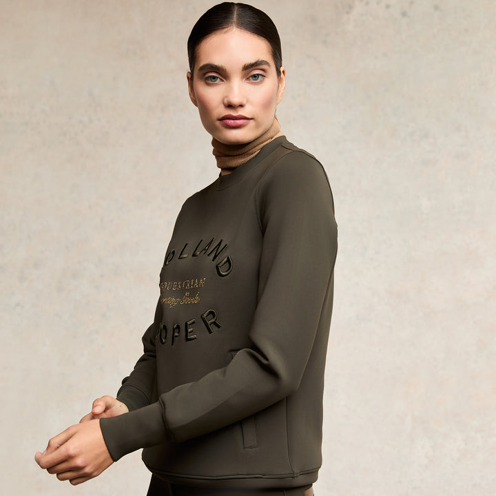 Holland Cooper Ladies Crystal Crew Neck Sweat