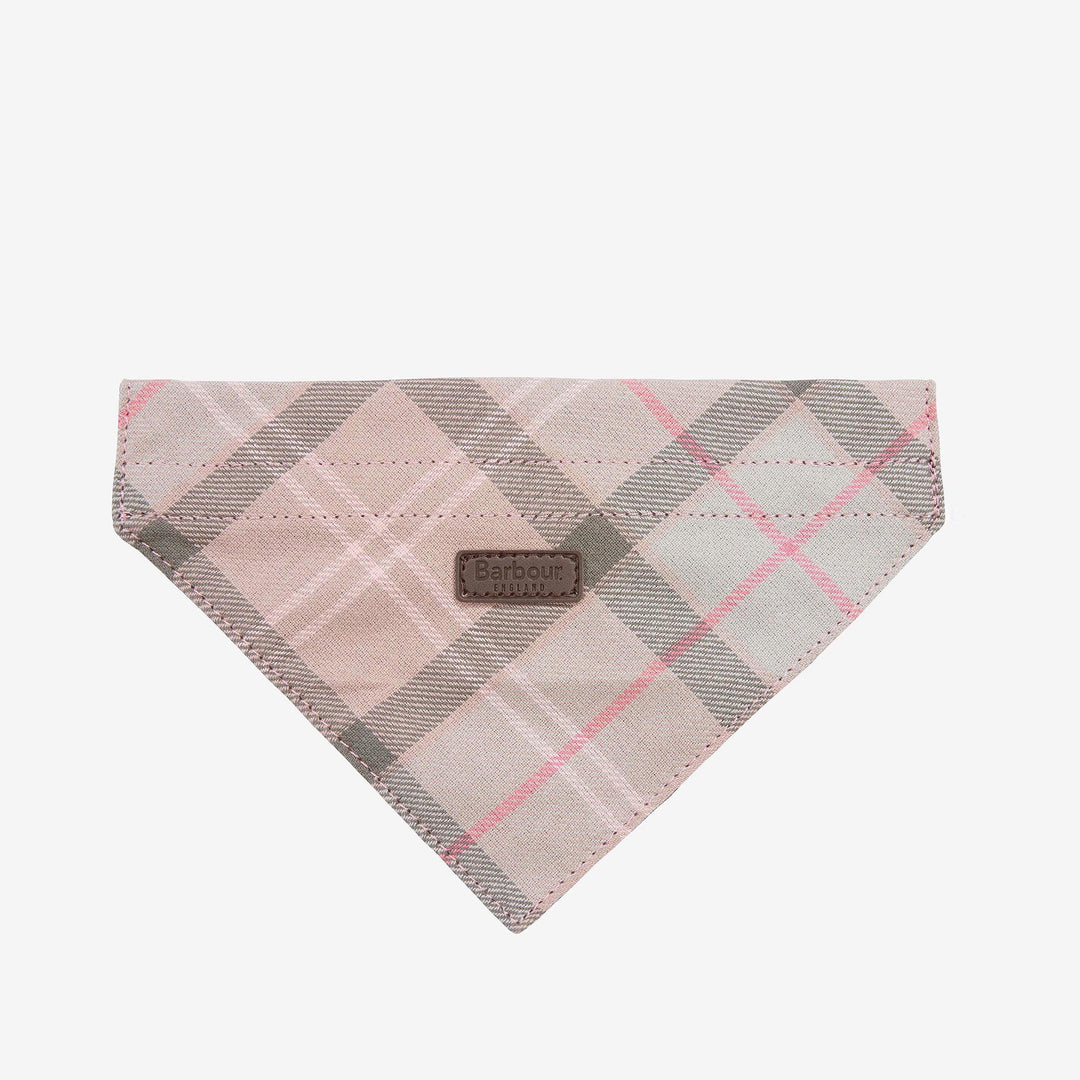 Barbour Tartan Bandana for Dogs#Pink