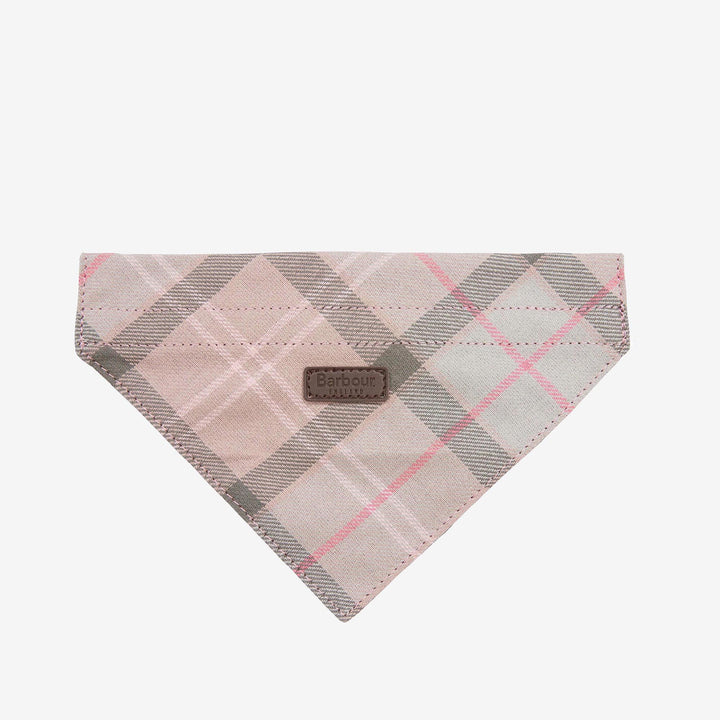 Barbour Tartan Bandana for Dogs#Pink