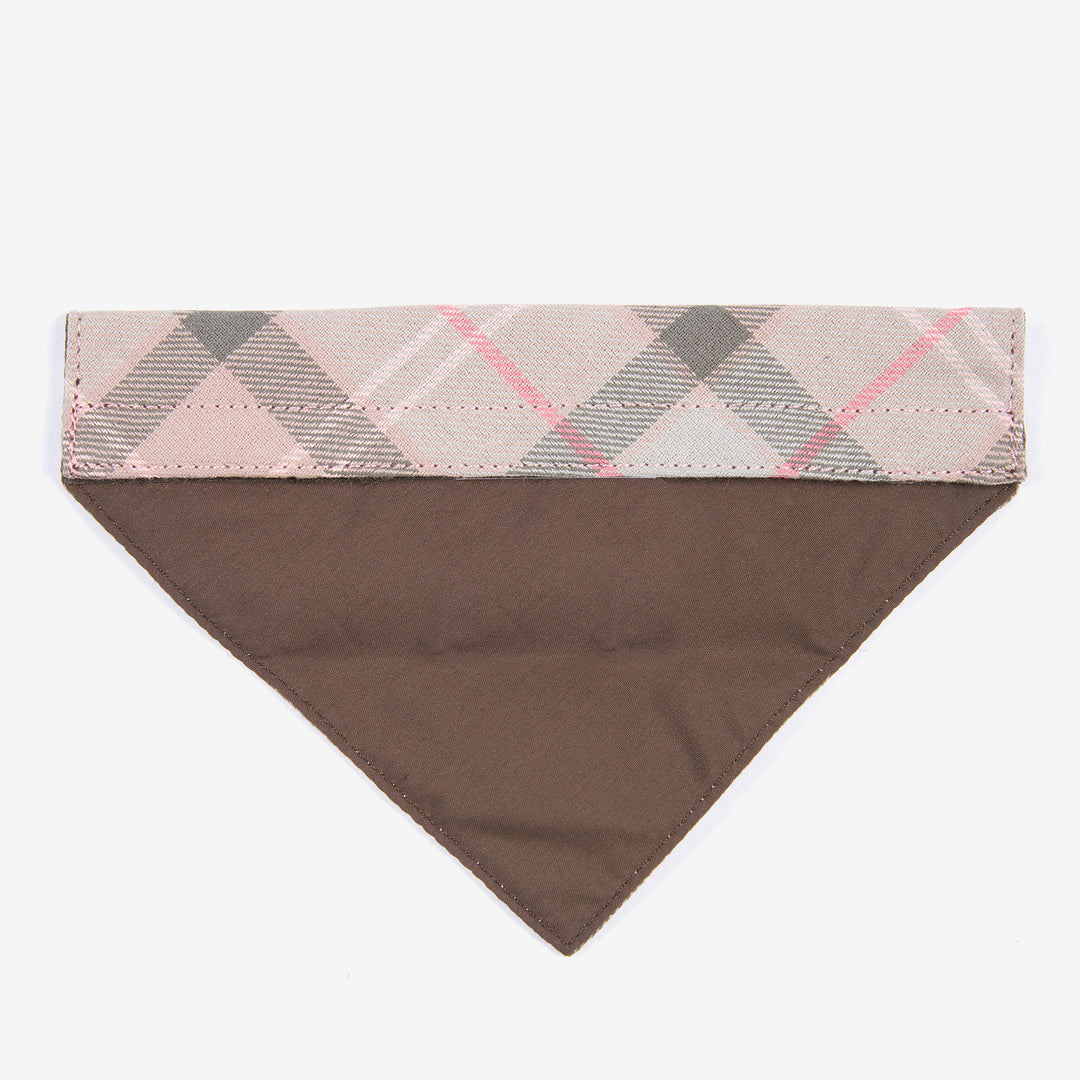 Barbour Tartan Bandana for Dogs#Pink