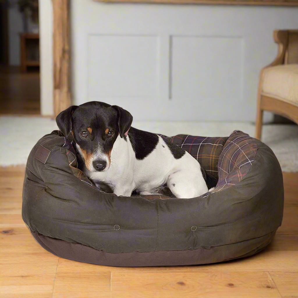 Barbour Classic Tartan Quilted Dog Bed