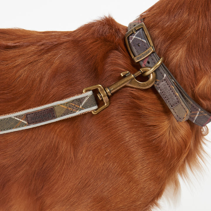 Barbour Reflective Tartan Dog Lead