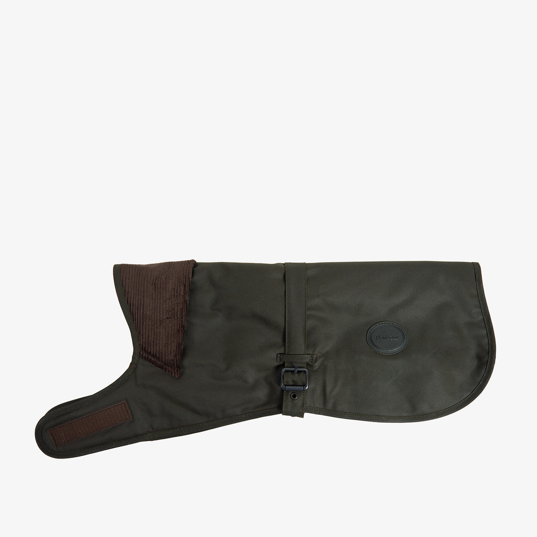 Barbour Waxed Cotton Dog Coat#Green